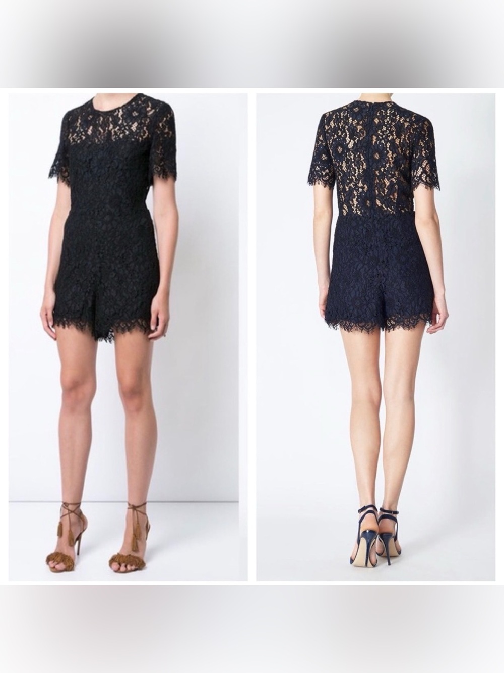 Veronica Beard Lola Lace Romper Size 4